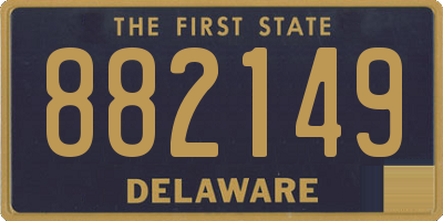DE license plate 882149