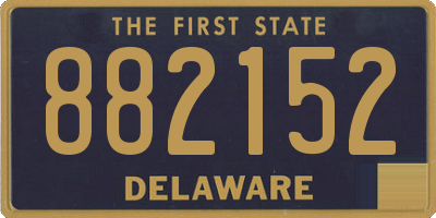 DE license plate 882152