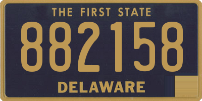 DE license plate 882158