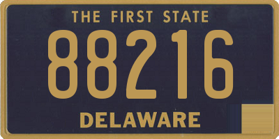 DE license plate 88216