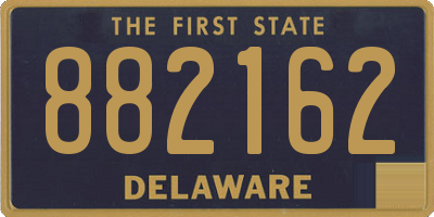 DE license plate 882162