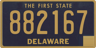 DE license plate 882167