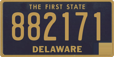 DE license plate 882171