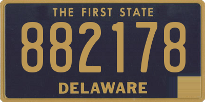 DE license plate 882178
