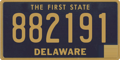 DE license plate 882191