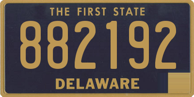 DE license plate 882192