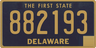 DE license plate 882193