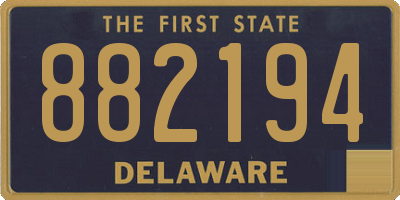 DE license plate 882194