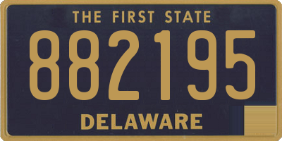 DE license plate 882195