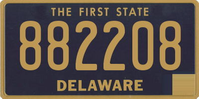 DE license plate 882208