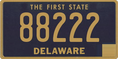 DE license plate 88222