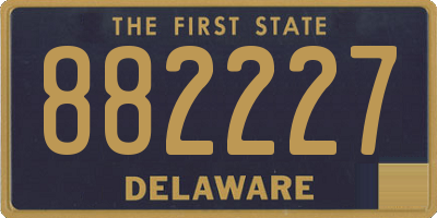 DE license plate 882227
