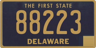 DE license plate 88223