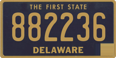 DE license plate 882236