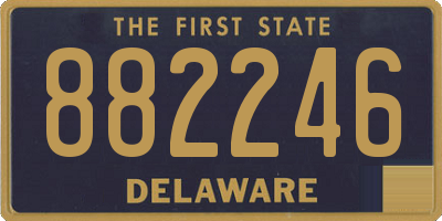 DE license plate 882246