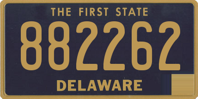 DE license plate 882262