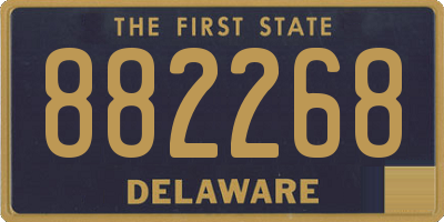 DE license plate 882268