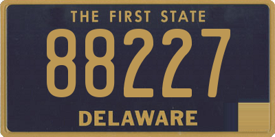 DE license plate 88227