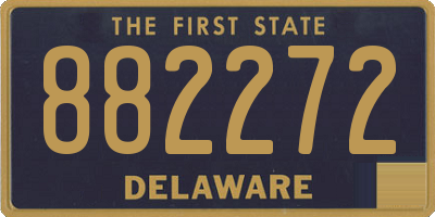 DE license plate 882272