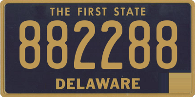 DE license plate 882288