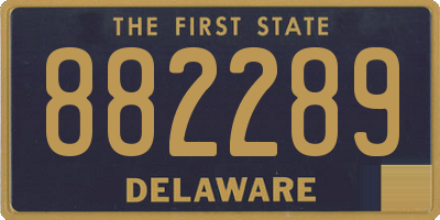 DE license plate 882289