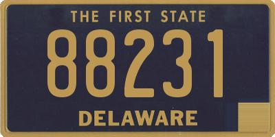 DE license plate 88231