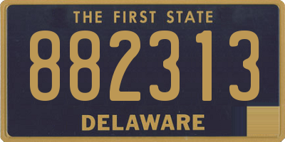 DE license plate 882313