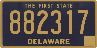 DE license plate 882317