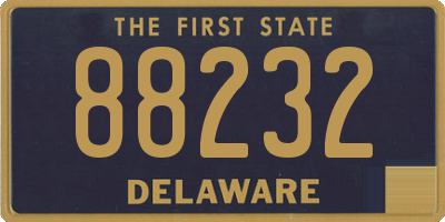 DE license plate 88232