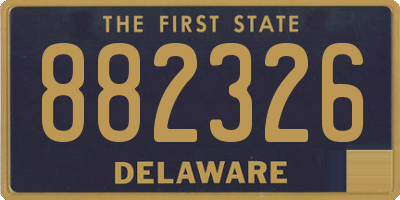DE license plate 882326