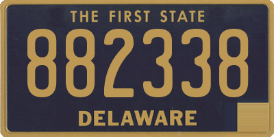 DE license plate 882338