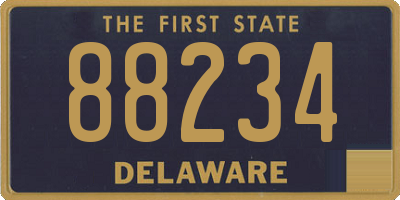 DE license plate 88234