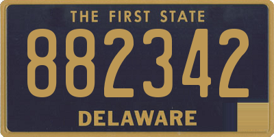 DE license plate 882342