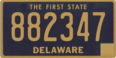 DE license plate 882347