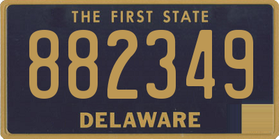 DE license plate 882349