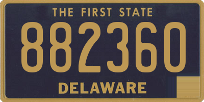 DE license plate 882360