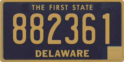 DE license plate 882361