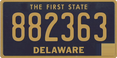 DE license plate 882363
