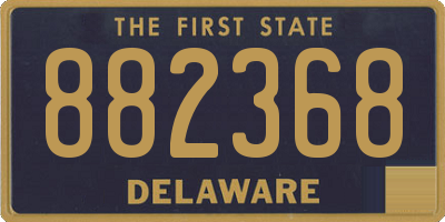 DE license plate 882368