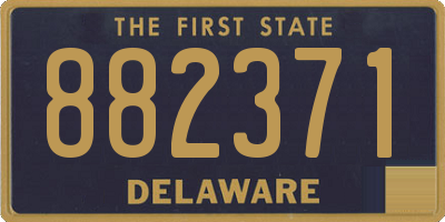 DE license plate 882371