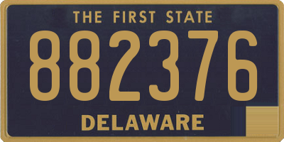 DE license plate 882376