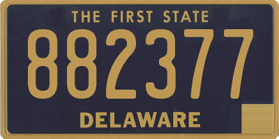 DE license plate 882377