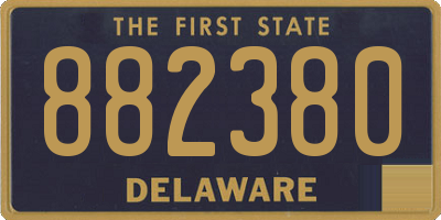 DE license plate 882380