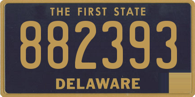 DE license plate 882393