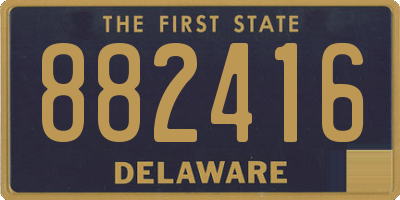 DE license plate 882416