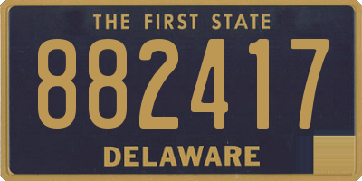 DE license plate 882417