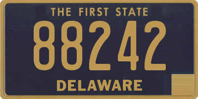 DE license plate 88242