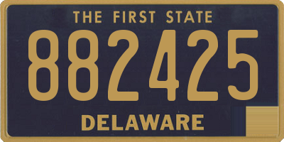 DE license plate 882425