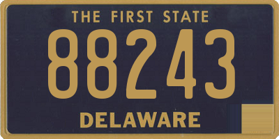 DE license plate 88243