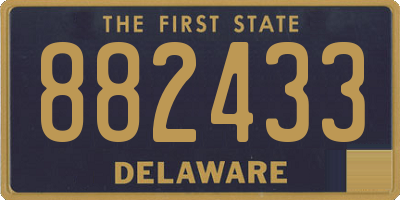 DE license plate 882433